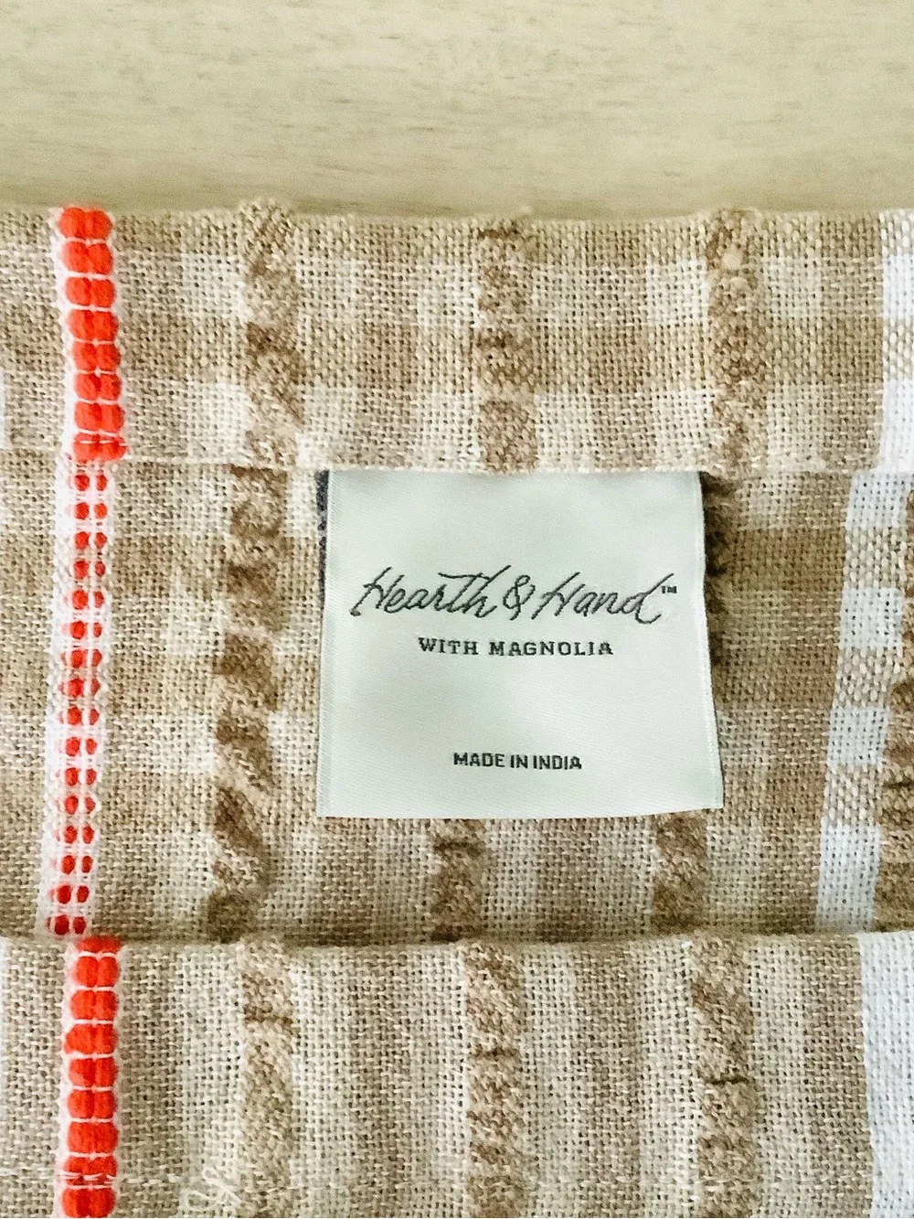 Hearth & Hand Magnolia 72” x 14” Gingham Table Runner